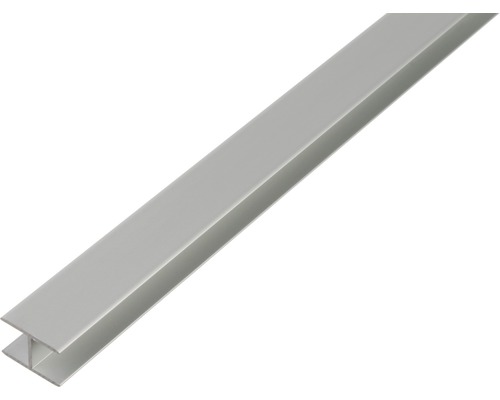 H-profil ALBERTS självklämmande aluminium silver 8,9x20x1,5mm 1m