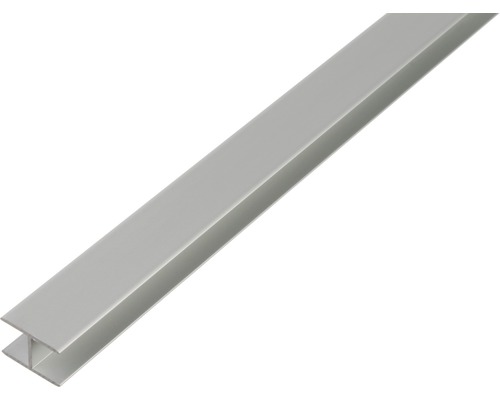 H-profil ALBERTS självklämmande aluminium silver 8,9x20x1,5mm 1m H-profil av aluminium