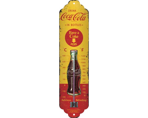 Termometer NOSTALGIC-ART Coca-Cola bottles