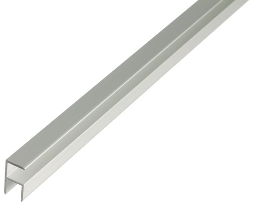 H-profil ALBERTS självklämmande aluminium silver 12,9x24x1,5mm 1m
