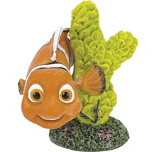 Dekorationsfigur clownfisk med korall för akvarier