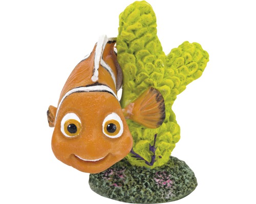 Dekorationsfigur clownfisk med korall för akvarier
