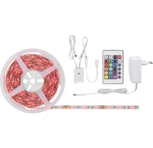 LED-strip på rulle med fjärrkontroll och nätadapter