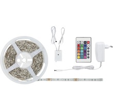 LED-strip på rulle med fjärrkontroll och nätaggregat