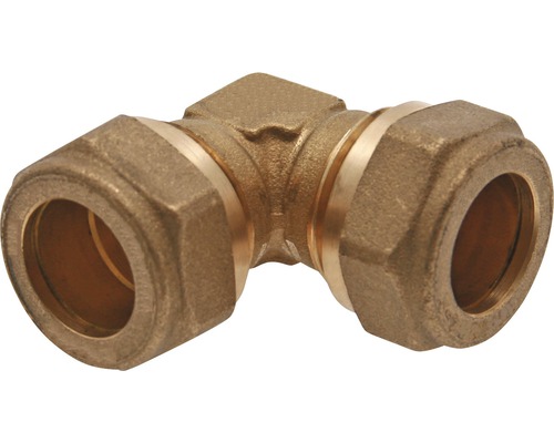 Klämringskoppling vinkel 12 mm Mässingsvinkelkoppling