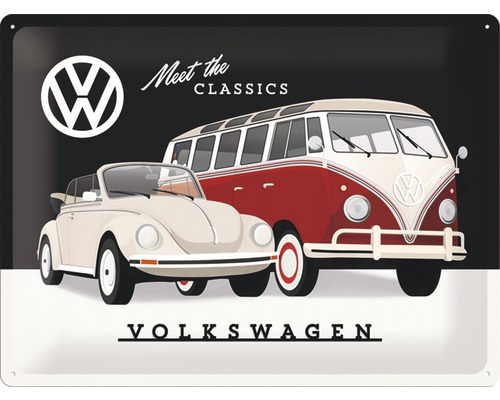 Plåtskylt NOSTALGIC ART VW e Classics 30x40cm