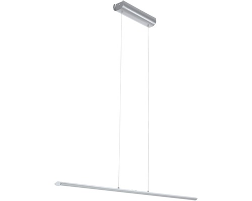 Taklampa EGLO Pellaro 110 cm Silverfärgad hänglampa med rak, smal design för inomhusbruk