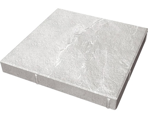 Fyrkantig betongplatta med marmorstruktur