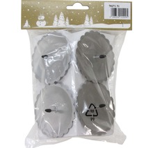 Förpackning med fyra ljushållare för adventsdekorationer