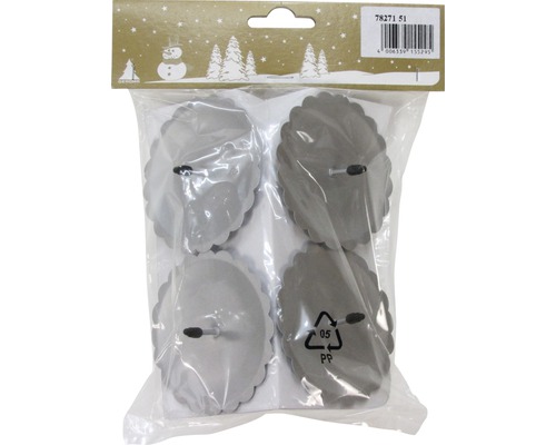 Förpackning med fyra ljushållare för adventsdekorationer