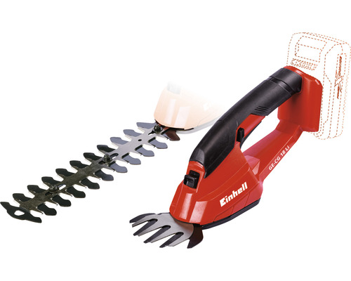 Einhell batteridriven gräs- och busksax med två tillbehör