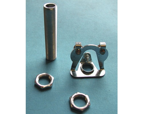 Metallrör, fästvinkel och muttrar för VVS-installationer