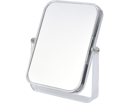 Fyrkantig bordspegel med transparent ram