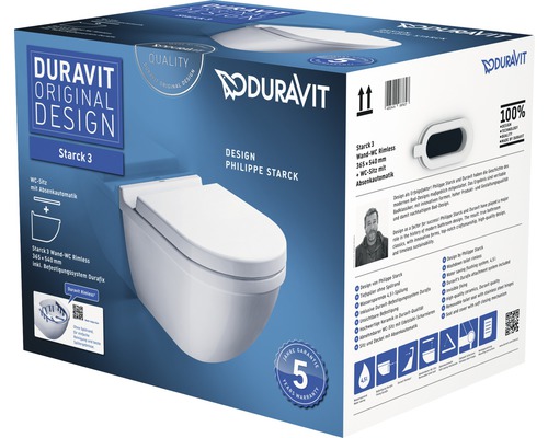 Duravit Starck 3 vägghängd toalettförpackning