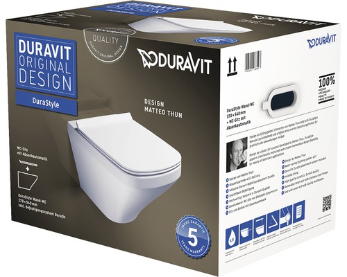Duravit DuraStyle vägghängd toalett 370x540 millimeter i kartong