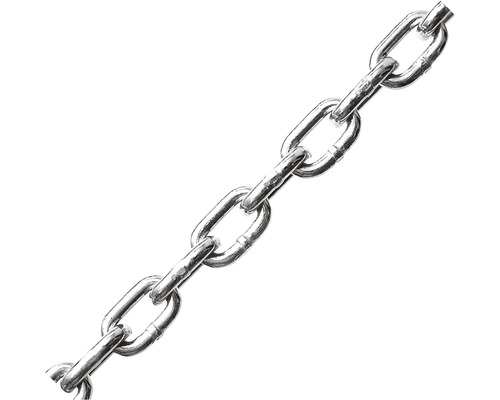 Svetskedja PÖSAMO 766/5x18,5mm galvaniserad förzinkad Metallkedja med ovala länkar