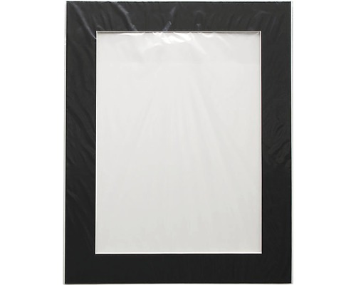Svart fotoram med tomt bildområde