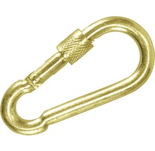Karbinhake PÖSAMO skruvlåsning gul förzinkad 80x8mm