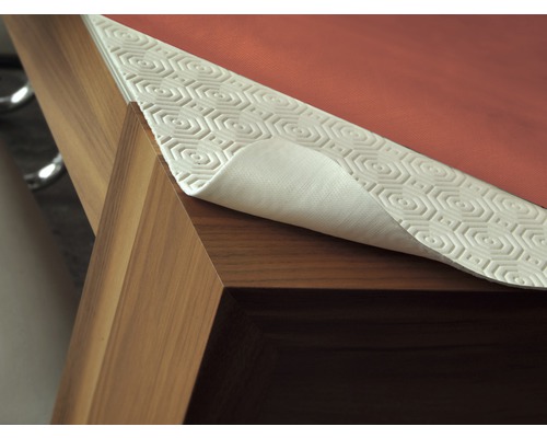 Dukunderlägg D-C-FIX Padua enfärgad vit 138 cm metervara Bord med halkskyddsmatta