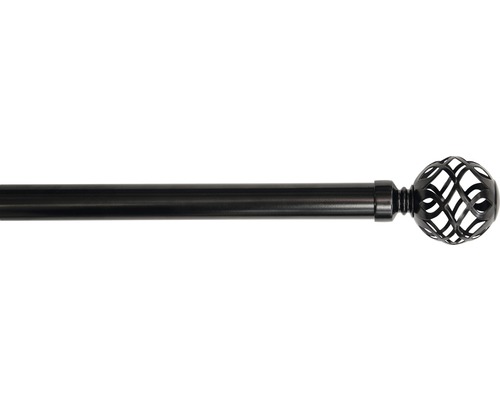 Gardinstång HASTA Smilla svart 25/28mm 130-240cm