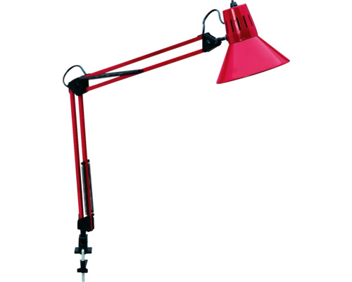 Skrivbordslampa BRILLIANT Hobby 40W E27 700mm klämm röd Skrivbordslampa BRILLIANT Hobby 40W E27 700mm klämm röd