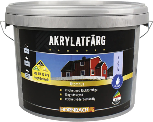 Akrylatfärg antikvit 10L