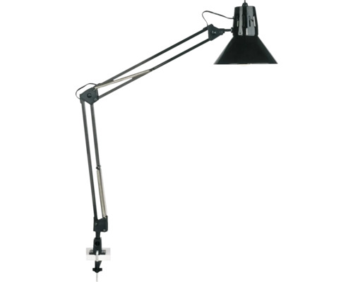 Skrivbordslampa BRILLIANT Hobby E27 klämm svart