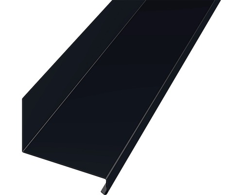 Överbleck LINDAB svart 100x2000mm Plåtskydd