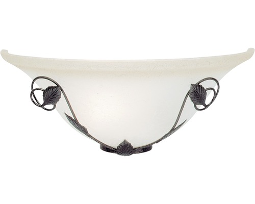 Vägglampa med bladdekor