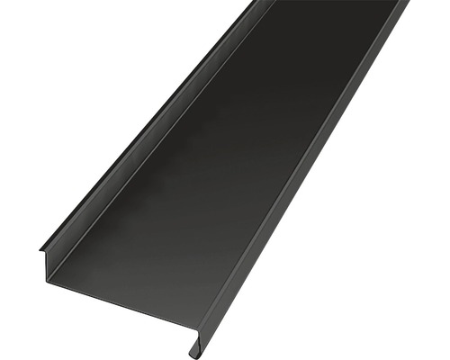 Underbleck LINDAB svart 100x1200mm Takfotsbräda av metall