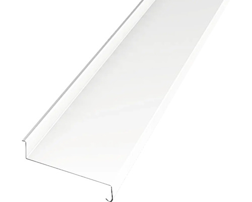 Underbleck LINDAB vit 100x1200mm Takfotsplåt av metall