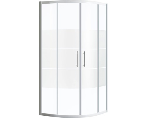 Hörndusch med två glasdörrar