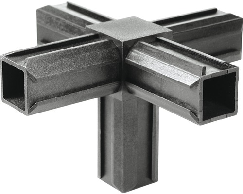 Hörnkoppling i plast för fyrkantsrör