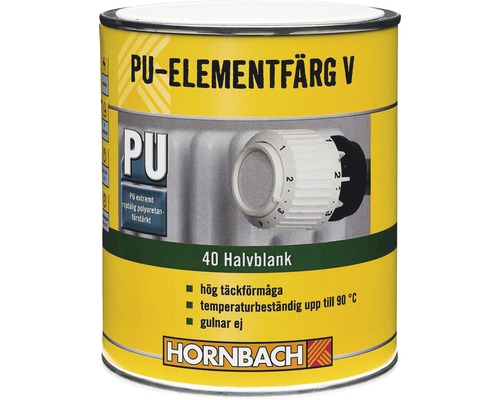 HORNBACH Elementfärg halvblank RAL 9010 tonad vit 750 ml-0