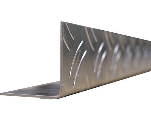Vinkelprofil KAISERTHAL aluminium 23,5x23,5 mm 2 m Vinkelprofil av metall med durkmönster