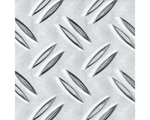 Aluminiumplåt KAISERTHAL blank 120x1000x1,5 mm Aluminiumdurkplåt med tårdesign