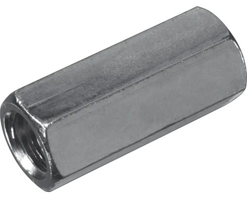 Sexkant skarvmutter 8x30 mm, elförzinkad, 100 styck Sexkant skarvmutter 8x30 mm, elförzinkad, 100 styck