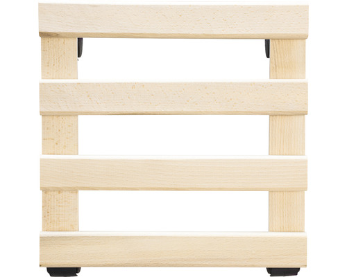 Trähylla med fyra hyllor