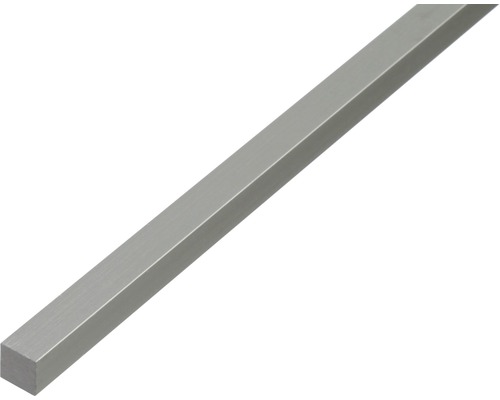 Fyrkantsstav ALBERTS aluminium silver eloxerad 12x12mm 1m Fyrkantig aluminiumprofil