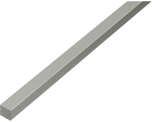 Fyrkantsstav ALBERTS aluminium silver eloxerad 16x16mm 1m Fyrkantig aluminiumprofil