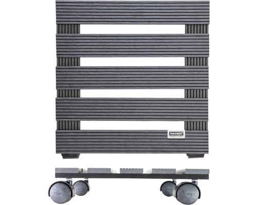 Växtrulle av WPC med hjul