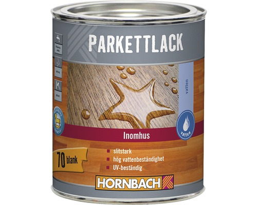 Parkettlack HORNBACH V70 glansig 750ml Parkettlack för inomhusbruk, 70 glans, märke Hornbach