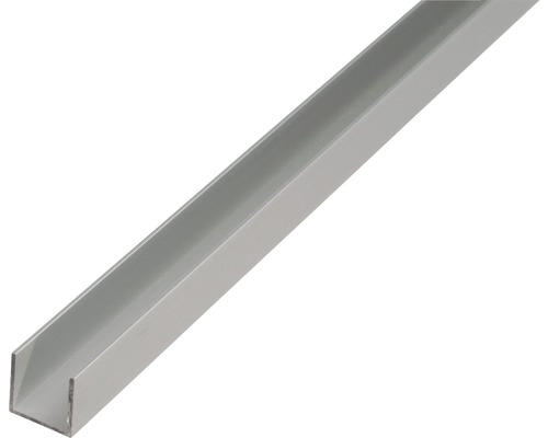U-profil KAISERTHAL aluminium silver 20x20x1,5mm 2m