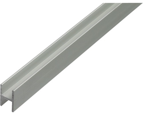 H-profil ALBERTS aluminium silver 13,5x22x1,75mm 1m