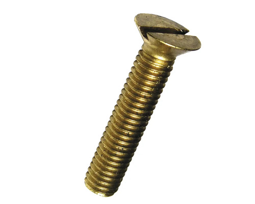 Försänkt maskinskruv DRESSELHAUS DIN 963 M4x40mm mässing Metallskruv med spår