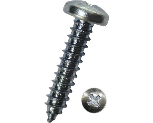 Kullrig gängpressande skruv m phillipsspår 3,5x13 mm elförzinkad DIN 7981 100 styck