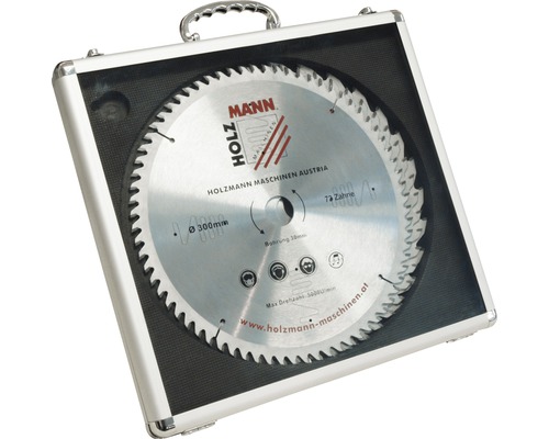 Sågklinga HOLZMANN cirkelsåg set hårdmetall 3-delar Ø 254mm, 24Z, 42Z, 60Z Holzmann cirkelsågblad i väska, 300 mm diameter
