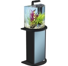 Komplett akvarium med belysning och underskåp