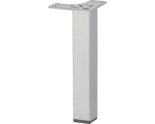 Möbelfot TARROX för hörnmontage 150x24x24mm silver Möbelben av metall