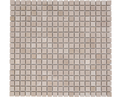 Mosaik natursten MOS 15/13R 30,5x32,2 SGR2 cm beige Naturstensmosaik med kvadratiska element